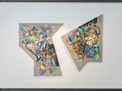 Athier Mousawi, Exhibition view. Courtesy of Ayyam Gallery Beirut