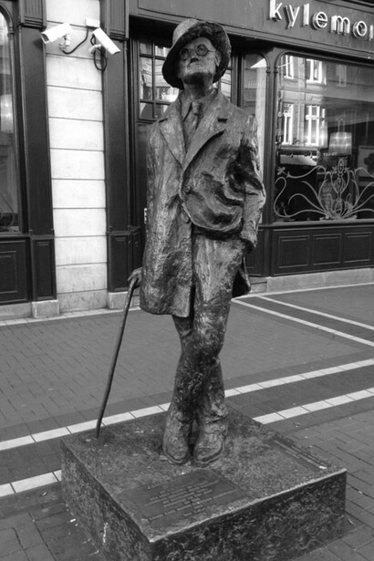 Estatua de James Joyce en Dublín