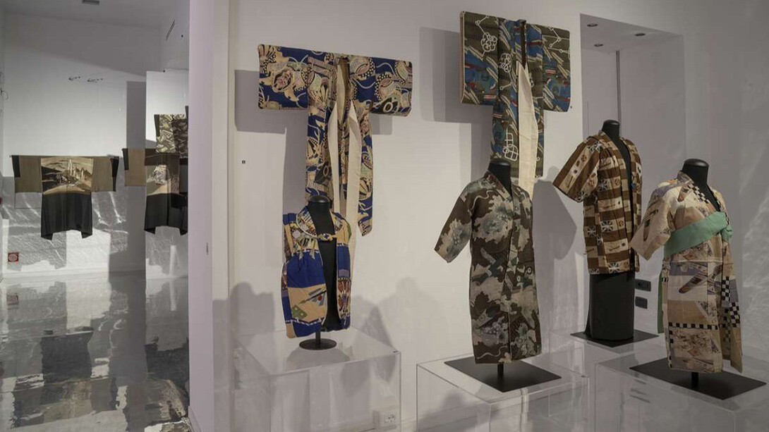 Haori. Men’s clothing from the early twentieth century tells the story of Japan, exhibition view. Courtesy of 
Museo d'Arte Orientale