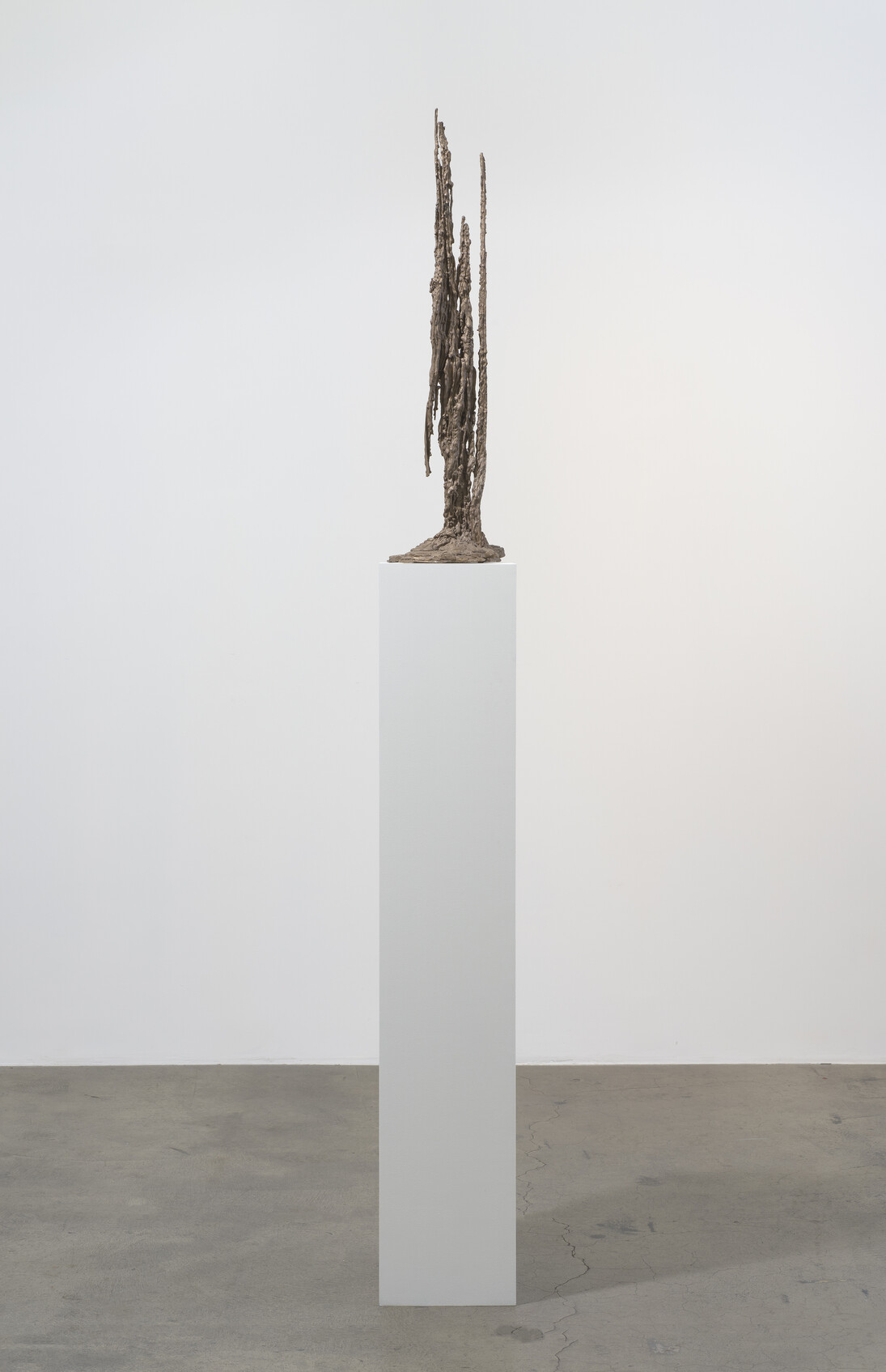 Kelly Akashi, Harvest, 2015, Bronze, MDF, white paint, 12.5 x 11 x 97.5”
