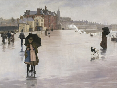 Norman Garstin 1847-1926, The Rain it Raineth Every Day, 1889, Oil on canvas, 94 x 163 cm
Penlee House Gallery & Museum, Penzance © Nottingham Castle Museum & Art Gallery | John Hartley, 2015