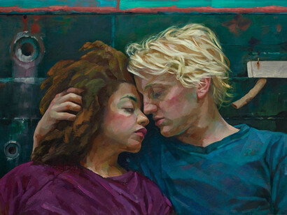 Rubber Soul, 2019, oil on Dibond, 37 7/8 x 51 inches 