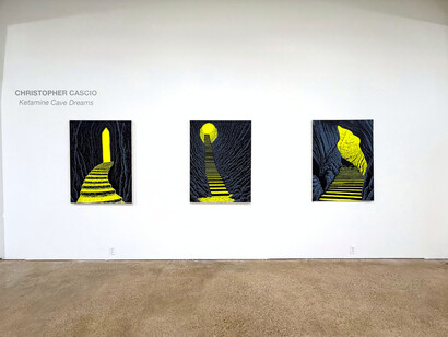 Christopher Cascio, Ketamine cave dreams, exhibition view. Courtesy of Ro2 Art