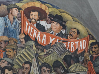 Diego Rivera, *The History of Mexico: Tierra y Libertad*, 1929-1935,  National Palace, Mexico City