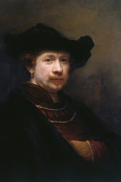 Rembrandt van Rijn, Self-portrait in a Flat Cap, 1642. Courtesy of Royal Collection Trust