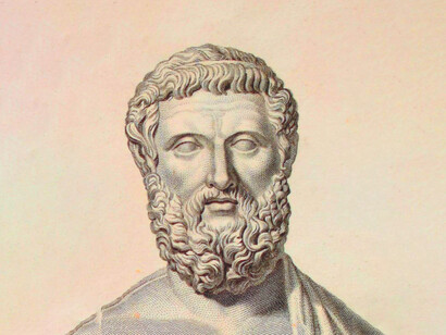 Retrato de Solón (c. 638 a. C.-558 a. C.) legislador en la Antigua Grecia
