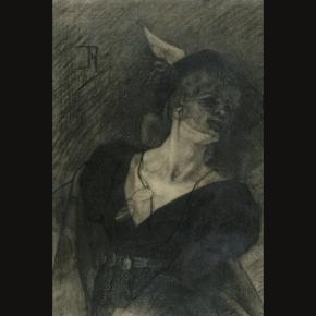 Félicien Rops (1833-1898)
Donna con lorgnette
1870 circa
Pastello e carboncino su carta vergata, tela, materiali incollati l’uno sull’altro
Cm 58 x 41
Parigi, museo d'Orsay
Donazione tramite Erasthène Ramiro Rodrique, 1921
© RMN-Grand Palais (Musée d'Orsay) / Gérard Blot
