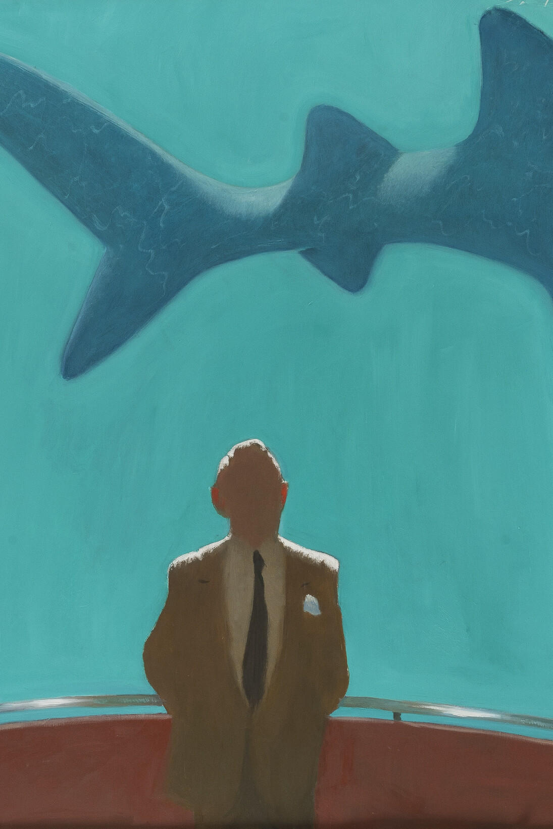 Julio Larraz, Master Spy, 2011, Oil on Canvas, 72 x 60 in