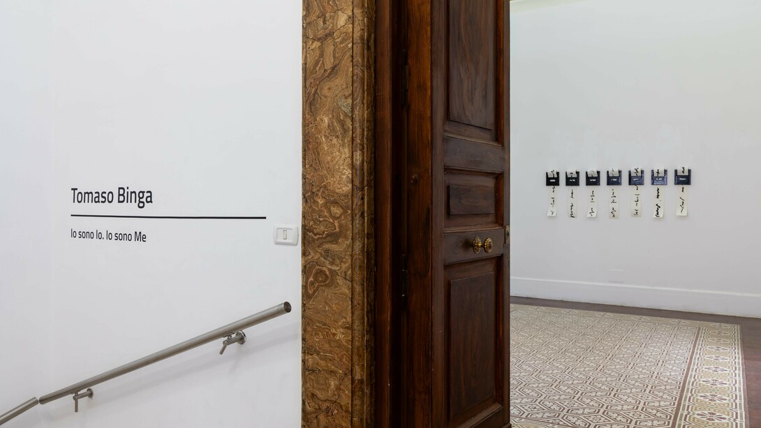 Tomaso Binga, Io sono io. Io sono me, exhibition view. Courtesy of Galleria Tiziana Di Caro