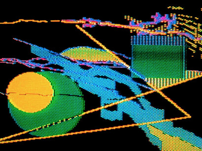 Javier Cruz, Pixels 014 (detail), 1984 - 1990. Courtesy of El Dorado Space