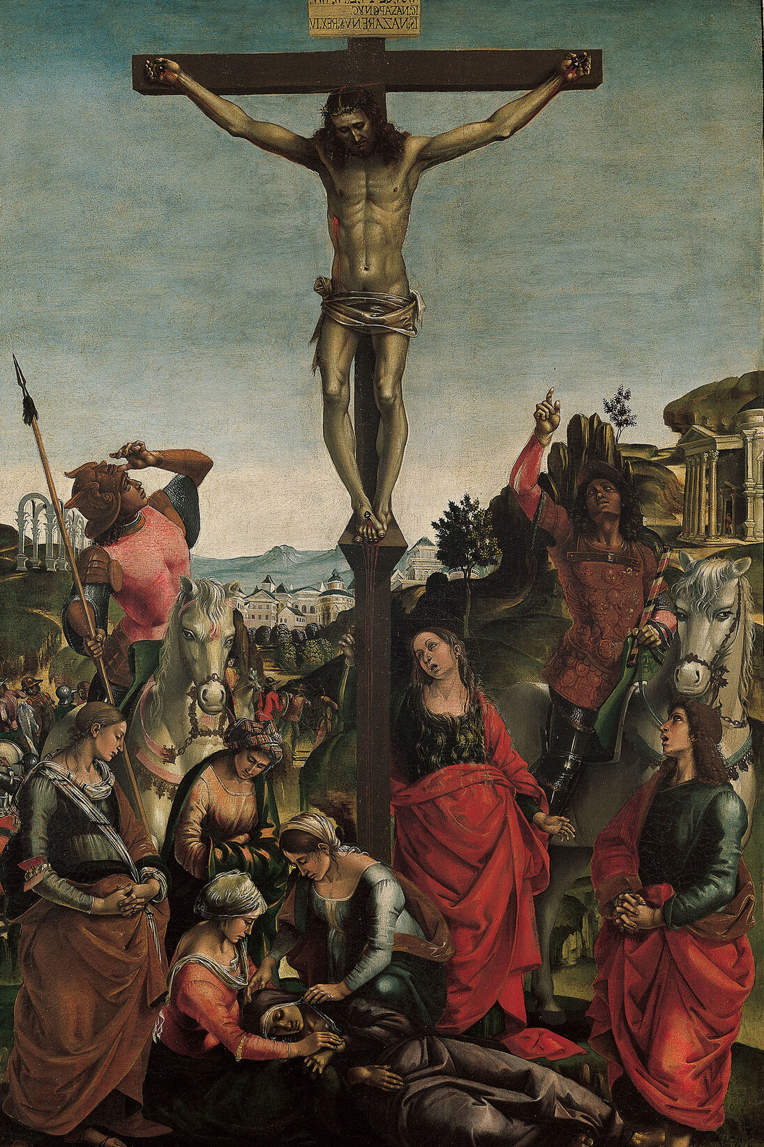Luca Signorelli, Gonfalon du Saint-Esprit, 1494, Huile sur toile - H.156 ; L.104 cm, Urbino, Galleria Nazionale delle Marche © Su concessione del MIBACT e della SBAE delle Marche-Urbino