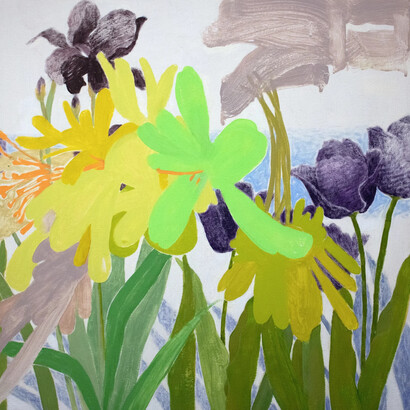 Gillian Theobald, Fictive space (tulips) 124, 2024. Courtesy of Kathryn Markel Fine Arts Gallery