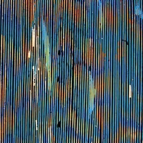 Julie Oppermann, detail of ohne Titel (ypf03), 2012, Acrylic on yupo paper, 26 x 26 inches