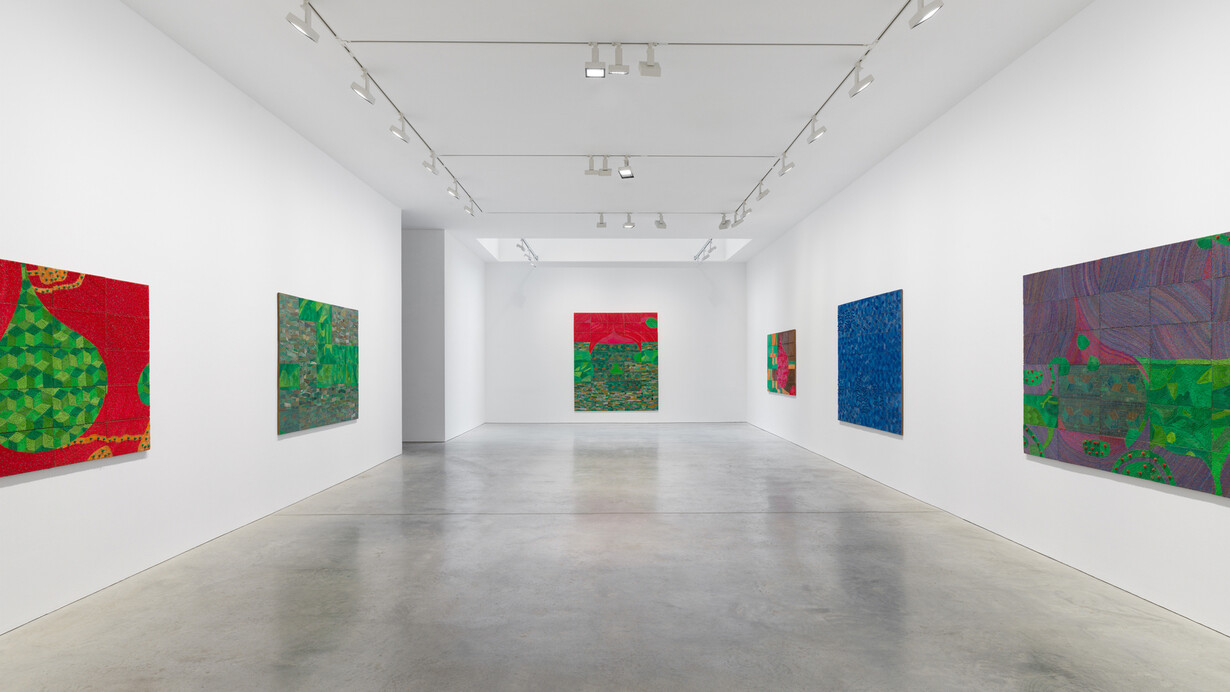 Elias Sime, Final drop (የመጨረሻዋ ጠብታ), exhibition view. Courtesy of James Cohan Gallery