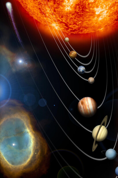 Las leyes de Kepler fueron enunciadas para describir matemáticamente el movimiento de los planetas en sus órbitas alrededor del Sol