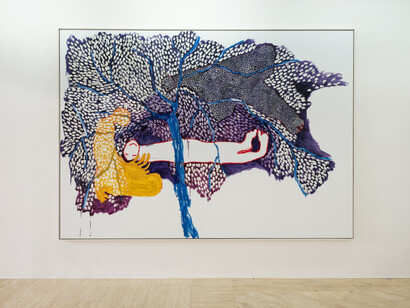 Portia Zvavahera, Like flowers we fade, exhibition view. Courtesy of Fondazione Memmo Arte Contemporanea