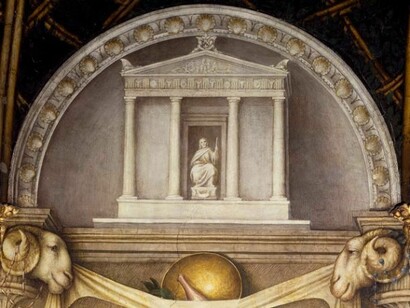 Détail d'une fresque de la "Chambre" de Saint Paul