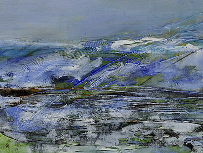 «Pescando Valores» (detalle), 2017, pintura mixta 