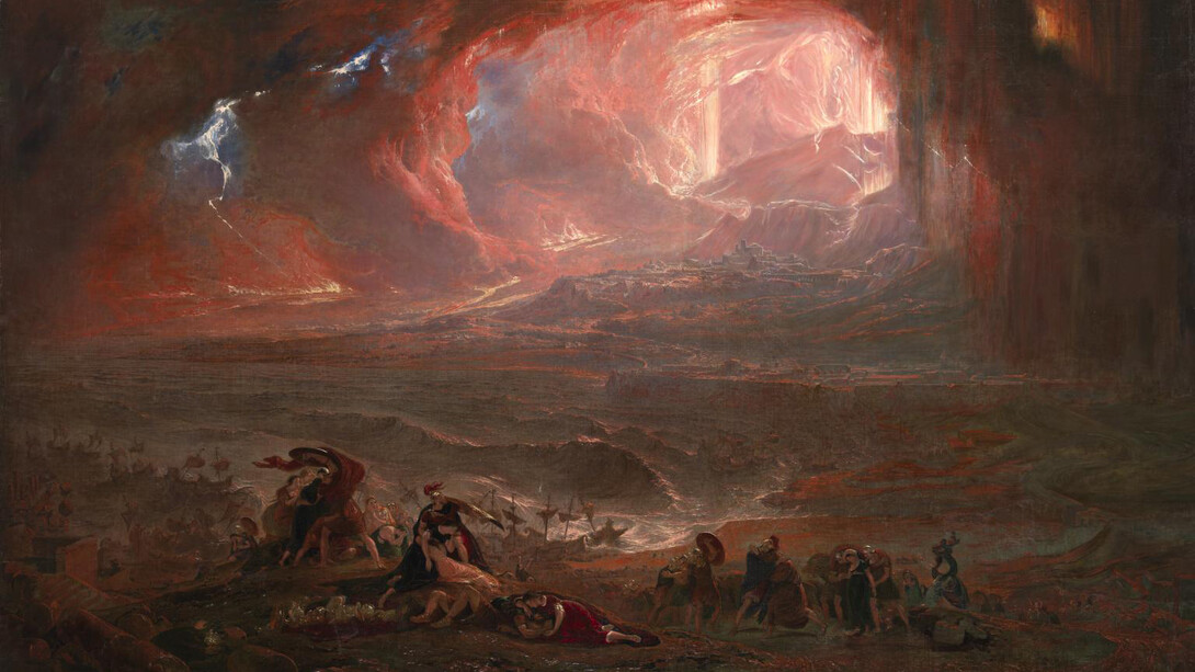 John Martin; Destrucción de Pompeya y Herculano, 1822 (detalle)