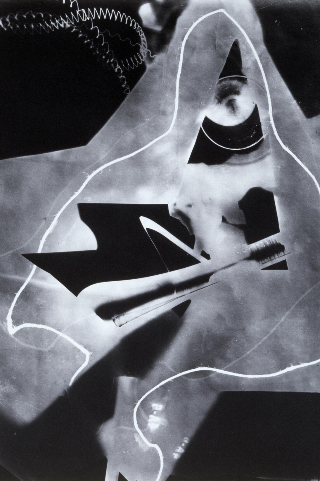 Man Ray: Rayogram, 1923. Photogram, gelatin silver print. Moderna Museet Stockholm.