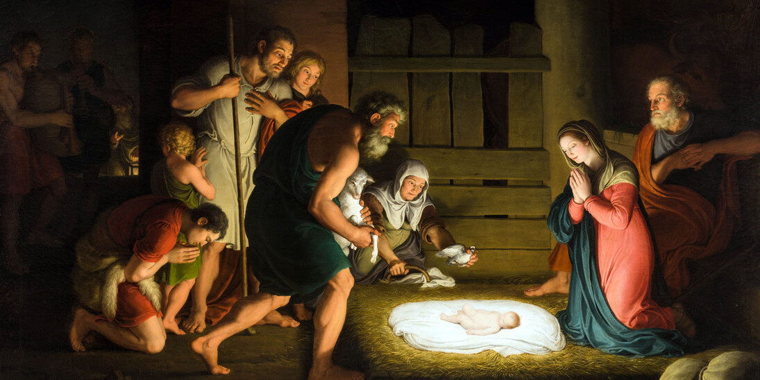Giuseppe Diotti, Adorazione dei pastori, 1809, olio su tela, cm 174x225 (Museo Diotti, deposito dell’Accademia di Belle Arti di Brera)