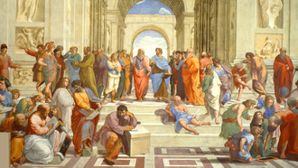 Rafael Sanzio; La escuela de Atenas, c. 1511