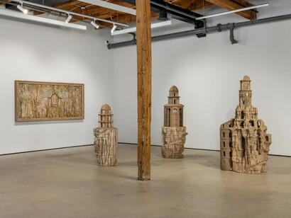 Eva Jospin, Vanishing points, exhibition view. Courtesy of Mariane Ibrahim