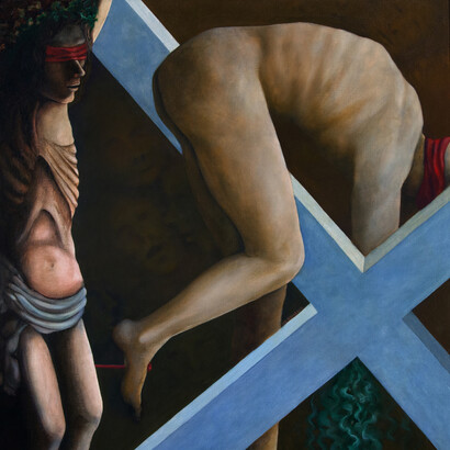 Agostino De Romanis. " Cristo Uomo e Croce"