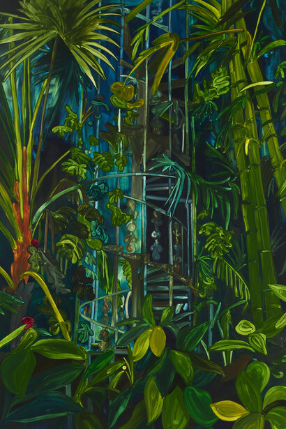 Clare Woods, Under the dome, 2024. Courtesy of Stephen Friedman Gallery