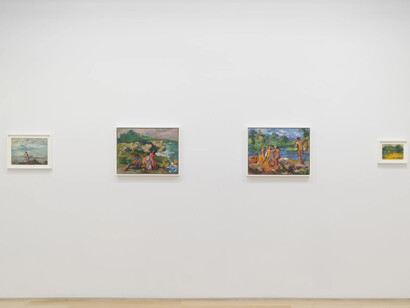 Rosemarie Beck, Earthly paradise, exhibition view. Courtesy of Van Doren Waxter Gallery