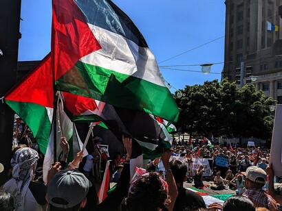 Marcia per la Palestina. 5 ottobre 2025, Tenerife, Isole Canarie, Spagna. Foto di Jose Mesa