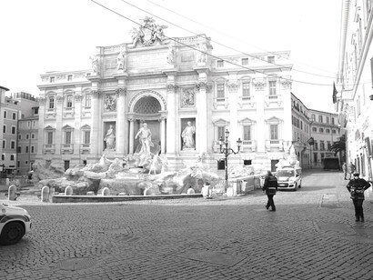 La Fontana de Trevi sin turistas