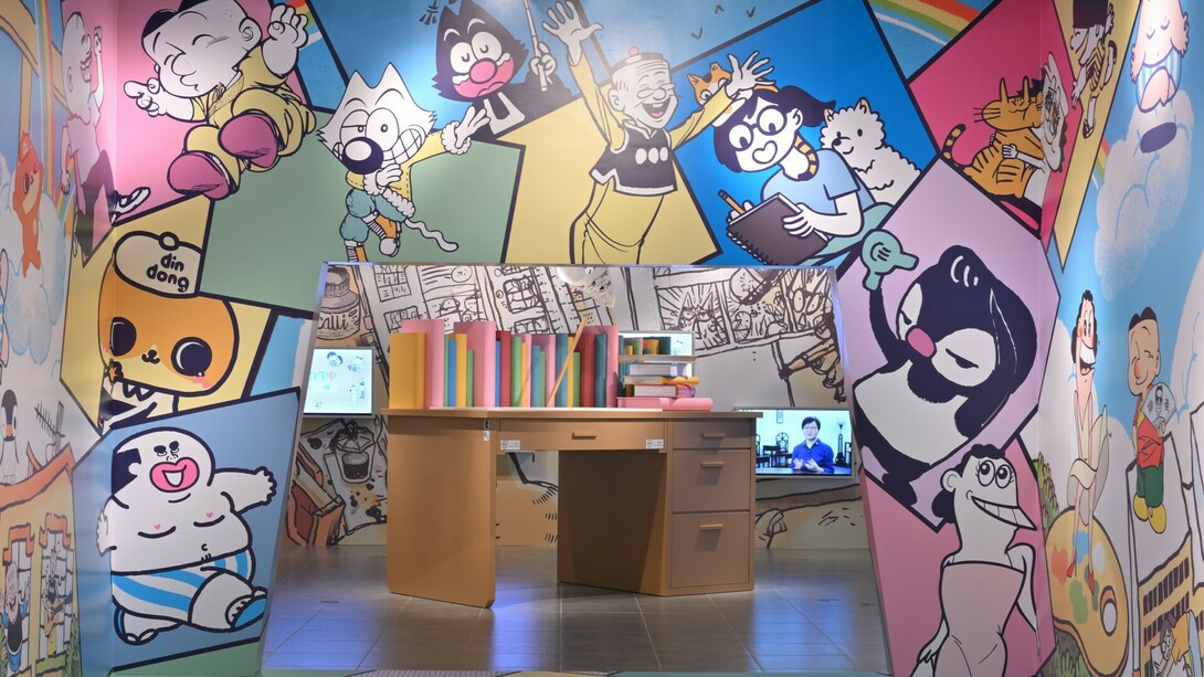 Comic fun for all: the magic of Hong Kong Comedy comics, exhibition view. Courtesy of Hong Kong Heritage Museum