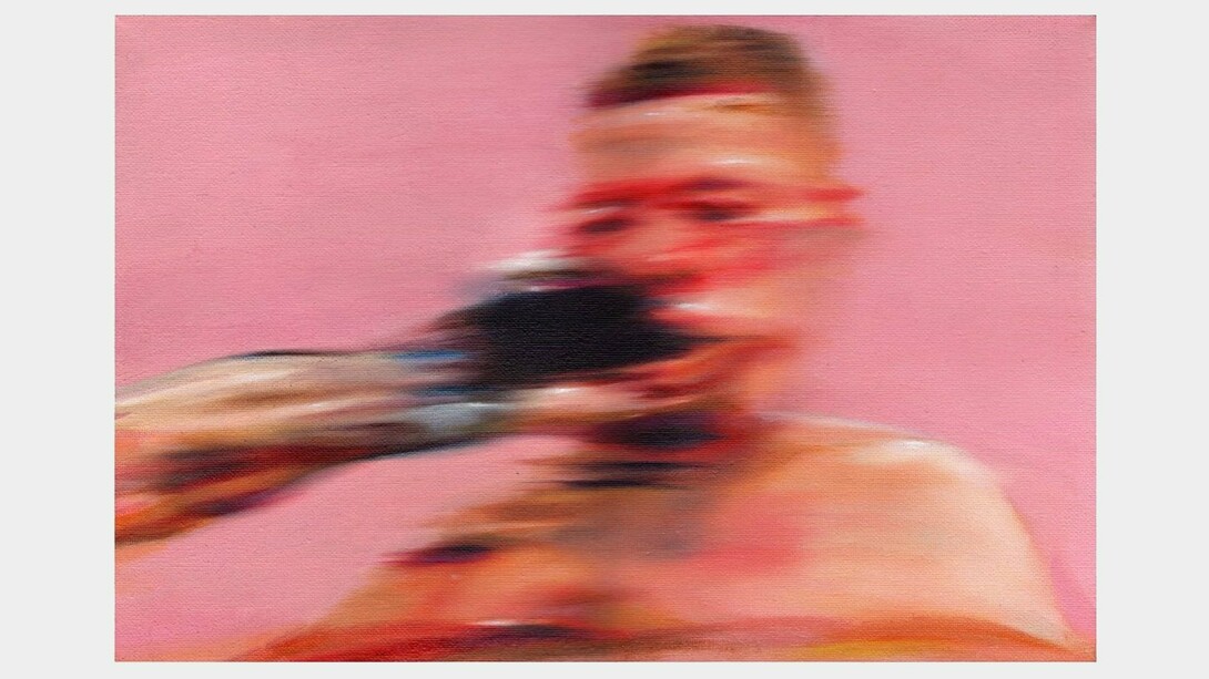 Allegra Pacheco,
Untitled, 2023,
From the series, Blood Sugar,
Oil on canvas,
10 x 11.5 inches. Courtesy of the artist and Craig Krull Gallery