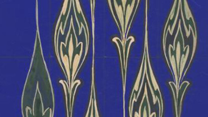 William Geskes (1877-1962), Untitled Jacquard Design, between 1895 and 1940, gouache and pencil on paper. Gift of Karin Geskes Erny, 1993