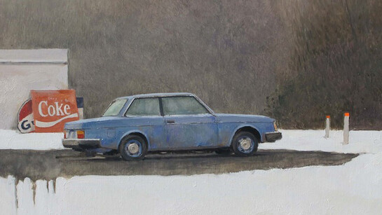 Xavier Rodés, Volvo, 2014, Oil on Canvas, 15¾" x 19½" 