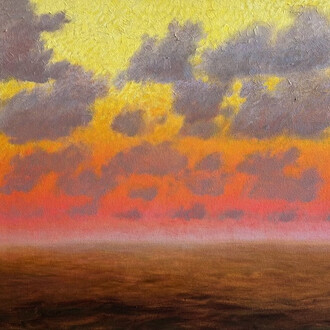 Will Klemm, Island sunset (detail), 2026. Courtesy of Wally Workman Gallery