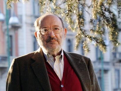 Der verstorbene Schriftsteller Umberto Eco
