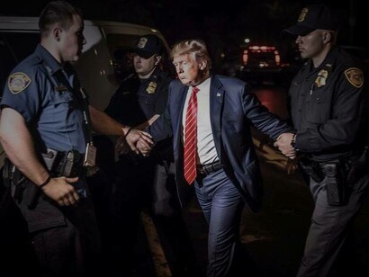 A Donald Trump arrest picture made by AI