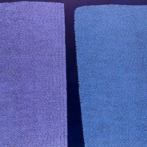 Robert Jack, A Non-Repeating Pair for Re-creation, 2011, Casein on wood, 22.75 x 42.75 inches (58 x 109 cm). Courtesy of Margaret Thatcher Projects