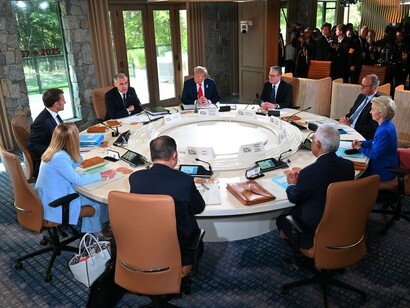 G7 Summit held in Canada on June 15, 16, and 17, 2025, when climate change was removed from the agenda