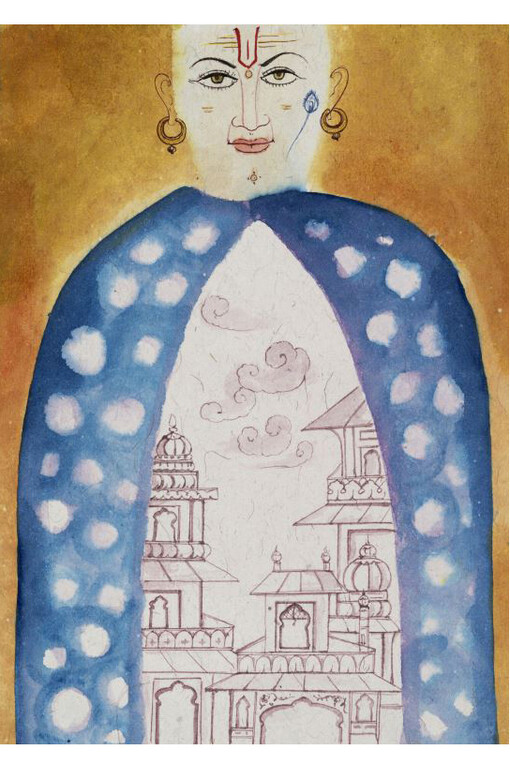 Francesco Clemente, Emblems of Transformation 86, 2014. Watercolour on paper. 29.6 x 20.9 cm / (11⅝ x 8¼ in) © the artist, image Courtesy of Francesco Clemente and Blain|Southern, Photographer: John Berens, 2014