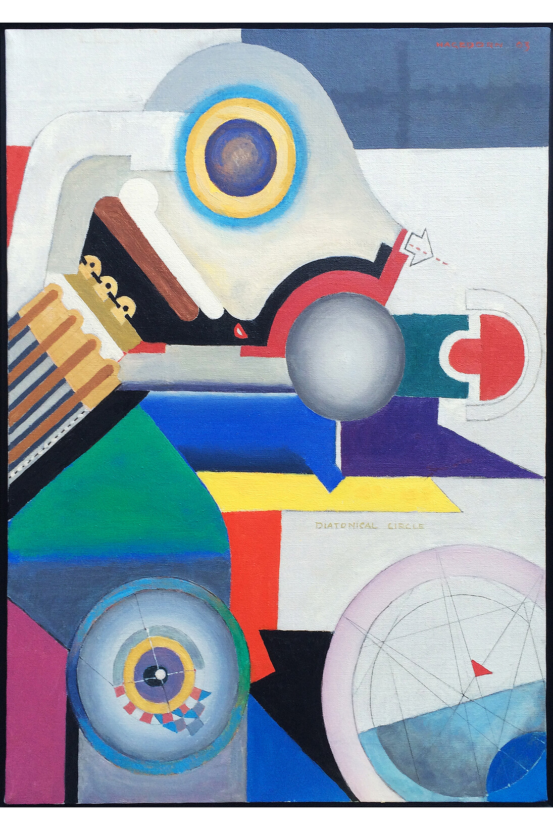 Karl Hagedorn, Diatonical Circle, 2003, o/c, 24 x 18 in