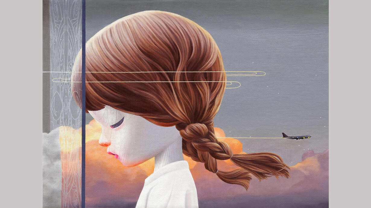 Li Shanmei, Mandala 24, oil on canvas, 12 x 16 inches. Courtesy of Corey Helford Gallery