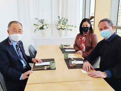 Ban Ki-moon actively engages with the documentary team, sharing valuable insights into his life and global experiences