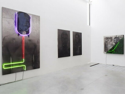Brook Andrew, Exhibition view. Courtesy of galerie Nathalie Obadia
