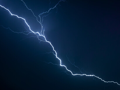 Over millions of years, the Earth was bombarded by lightning storms