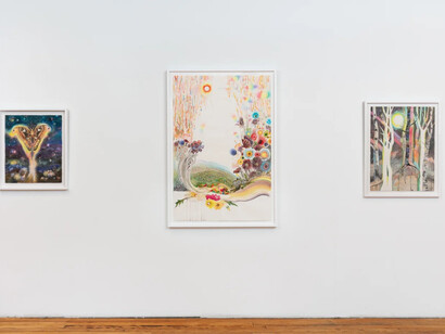 Laura Ball, The sun was glad to see my shadow, exhibition view. Courtesy of David B. Smith Gallery