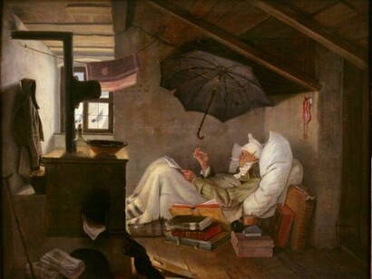 Carl Spitzweg: Der arme Poet. 1839. Neue Pinakothek  