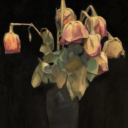 Stephen Coyle,
2021 (detail), 2021. Alkyd on panel,
24 x 18 in. Courtesy of the artist and Paul Thiebaud Gallery